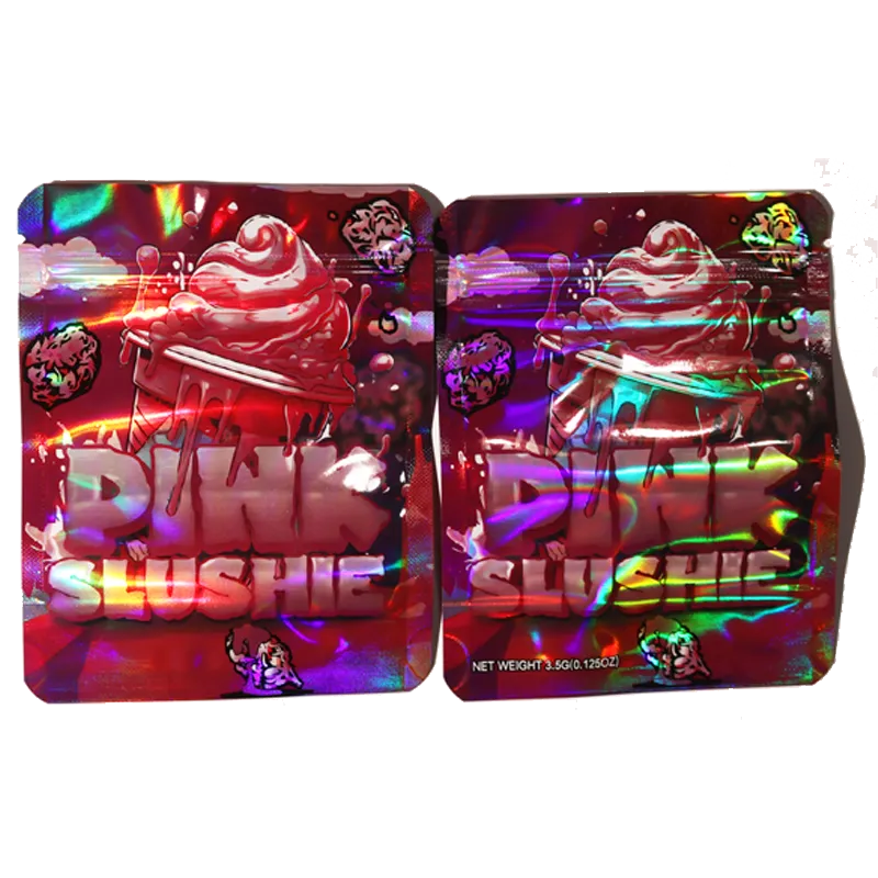 Pink Slushie Mylar Bags 3.5G